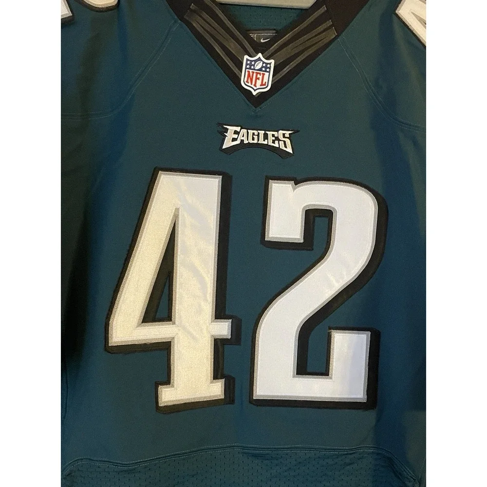 Men's 56 NWT Philadelphia Eagles Chris Maragos #42 Nike Authentic Jersey Green